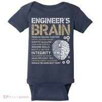 Engineers Brain Funny Process Engineer Men Engineering Gift Baby Bodysuit thumb 0