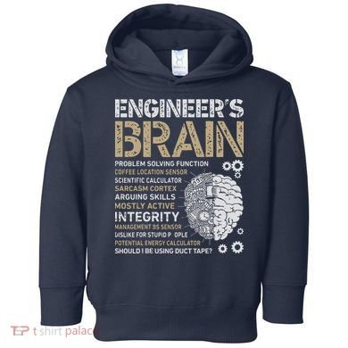 Engineers Brain Funny Process Engineer Men Engineering Gift Toddler Hoodie