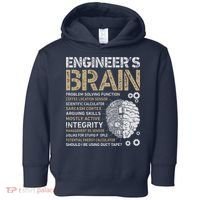 Engineers Brain Funny Process Engineer Men Engineering Gift Toddler Hoodie thumb 0