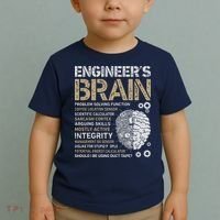 Engineers Brain Funny Process Engineer Men Engineering Gift Toddler T-Shirt thumb 2