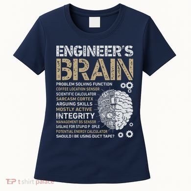 Engineers Brain Funny Process Engineer Men Engineering Gift Women's T-Shirt