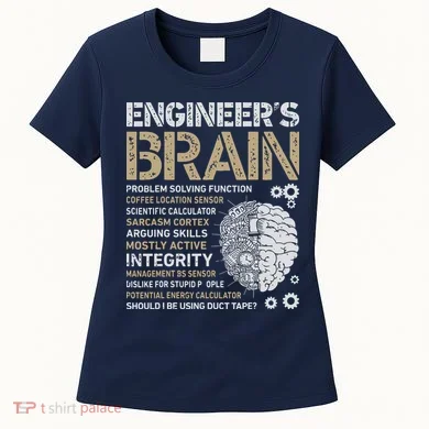 Engineers Brain Funny Process Engineer Men Engineering Gift Women's T-Shirt