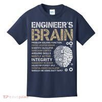 Engineers Brain Funny Process Engineer Men Engineering Gift Kids T-Shirt thumb 0
