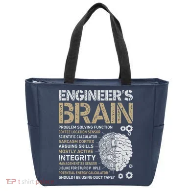 Engineers Brain Funny Process Engineer Men Engineering Gift Tote Bag