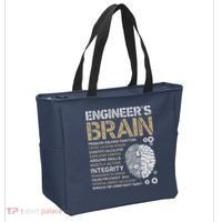 Engineers Brain Funny Process Engineer Men Engineering Gift Tote Bag thumb 2
