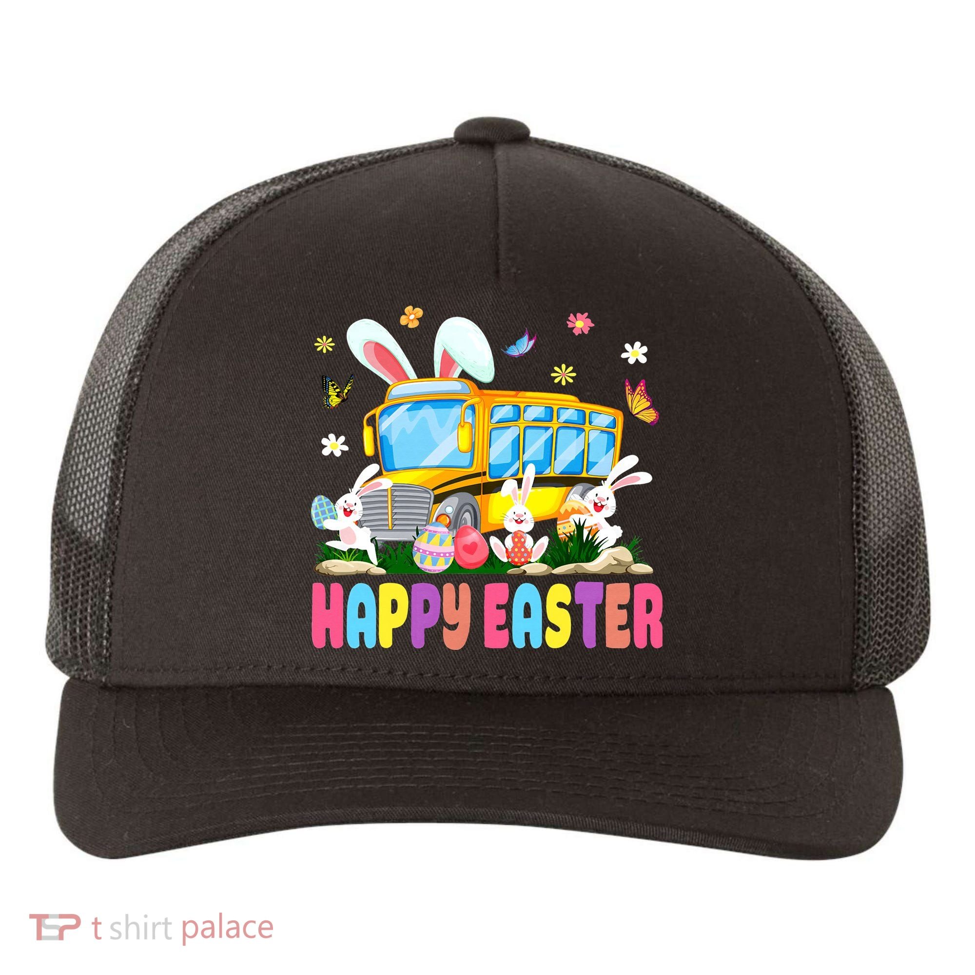Every Bunny's Favorite School Bus Driver Happy Easter Day Yupoong Adult 5-Panel Trucker Hat
