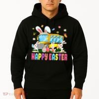 Every Bunny's Favorite School Bus Driver Happy Easter Day Hoodie thumb 2