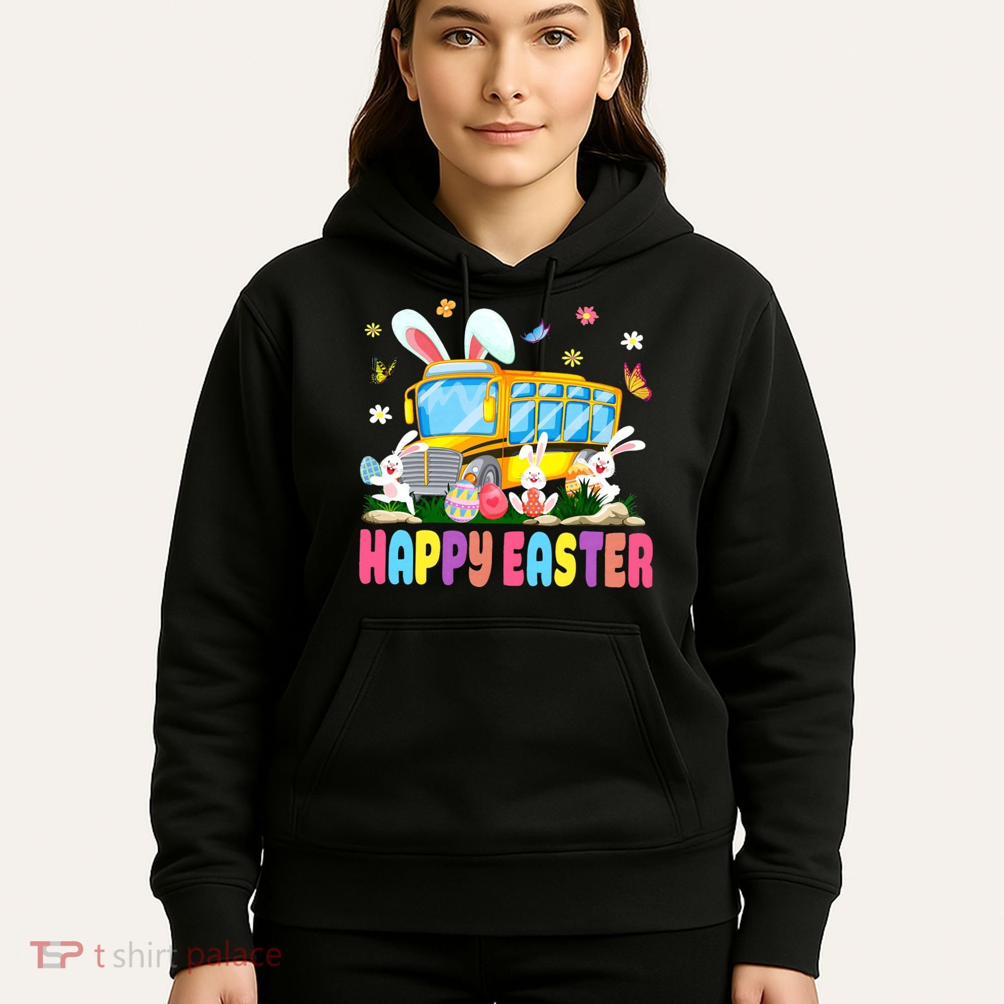 Every Bunny's Favorite School Bus Driver Happy Easter Day Hoodie