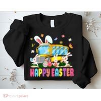 Every Bunny's Favorite School Bus Driver Happy Easter Day Sweatshirt thumb 2