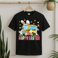 Every Bunny's Favorite School Bus Driver Happy Easter Day T-Shirt thumb 2