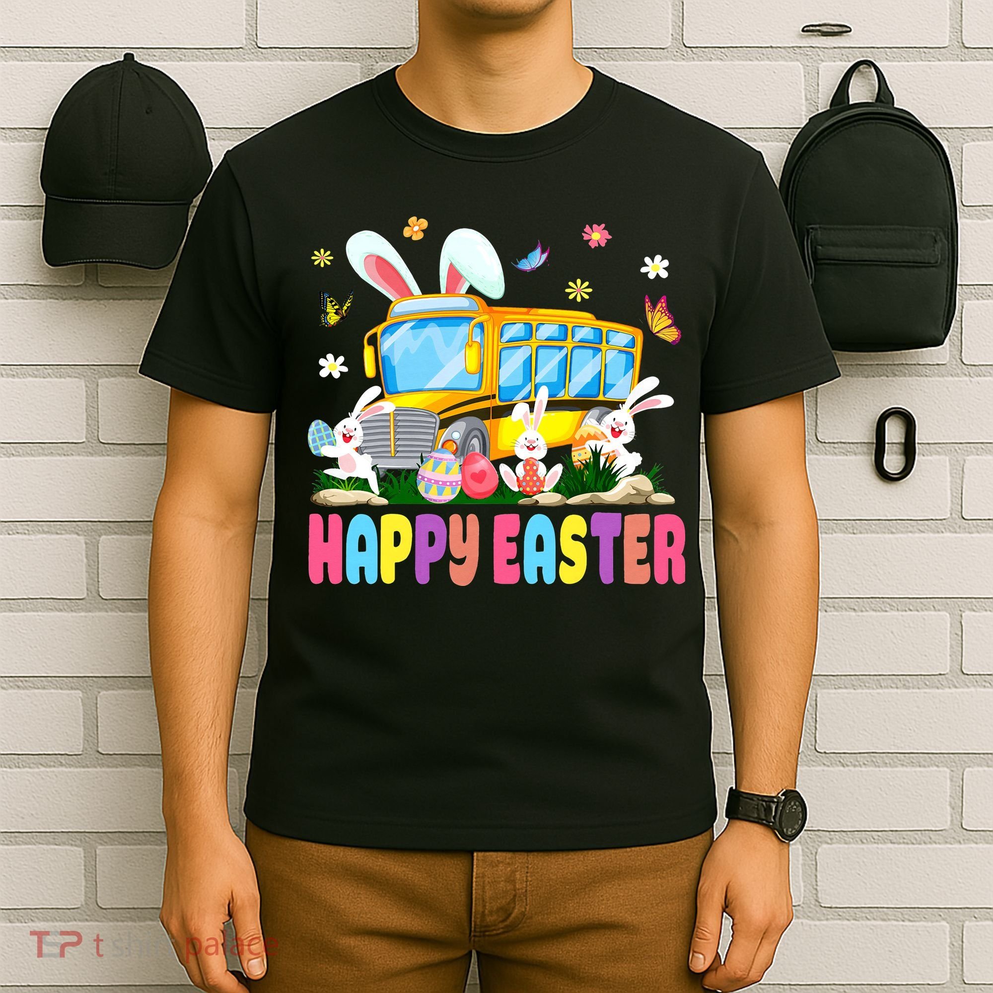 Every Bunny's Favorite School Bus Driver Happy Easter Day T-Shirt