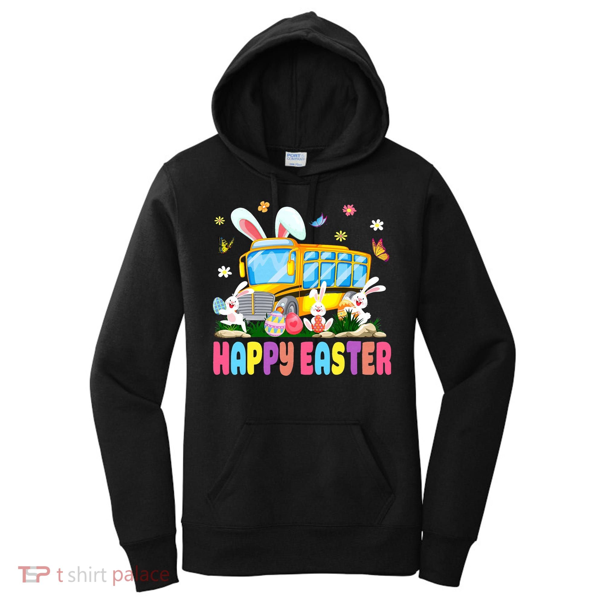 Every Bunny's Favorite School Bus Driver Happy Easter Day Women's Hoodie