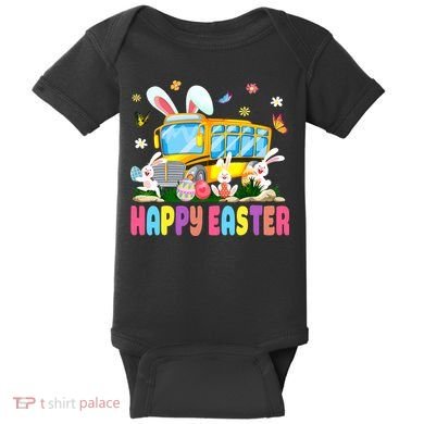 Every Bunny's Favorite School Bus Driver Happy Easter Day Baby Bodysuit
