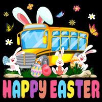 Every Bunny's Favorite School Bus Driver Happy Easter Day Baby Bodysuit thumb 2