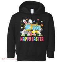 Every Bunny's Favorite School Bus Driver Happy Easter Day Toddler Hoodie thumb 0