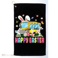 Every Bunny's Favorite School Bus Driver Happy Easter Day Golf Towel thumb 0