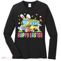 Every Bunny's Favorite School Bus Driver Happy Easter Day Women's Long Sleeve Shirt thumb 0