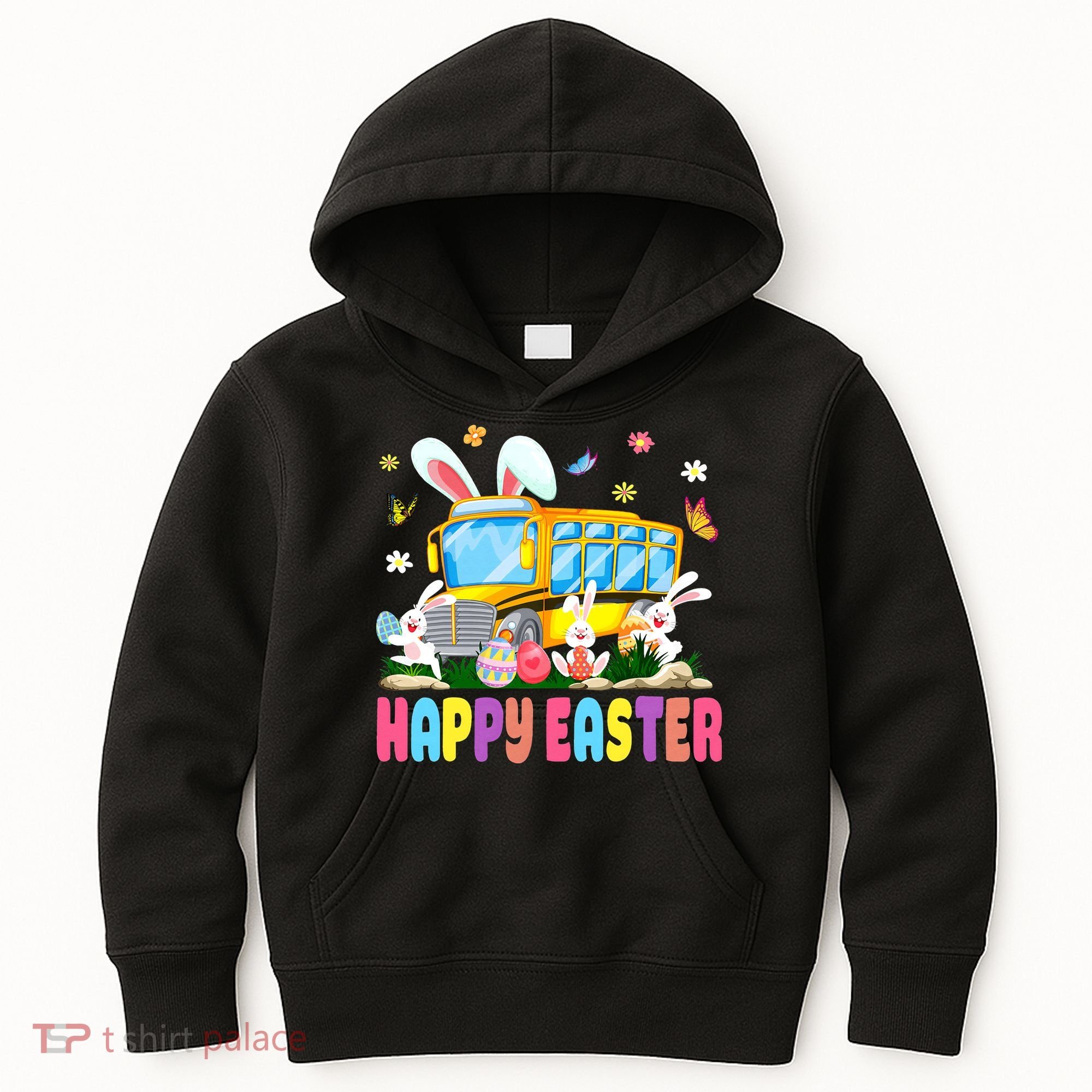 Every Bunny's Favorite School Bus Driver Happy Easter Day Kids Hoodie