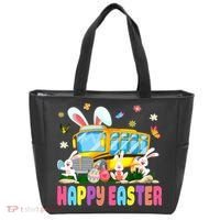 Every Bunny's Favorite School Bus Driver Happy Easter Day Tote Bag thumb 0