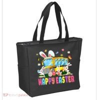 Every Bunny's Favorite School Bus Driver Happy Easter Day Tote Bag thumb 2
