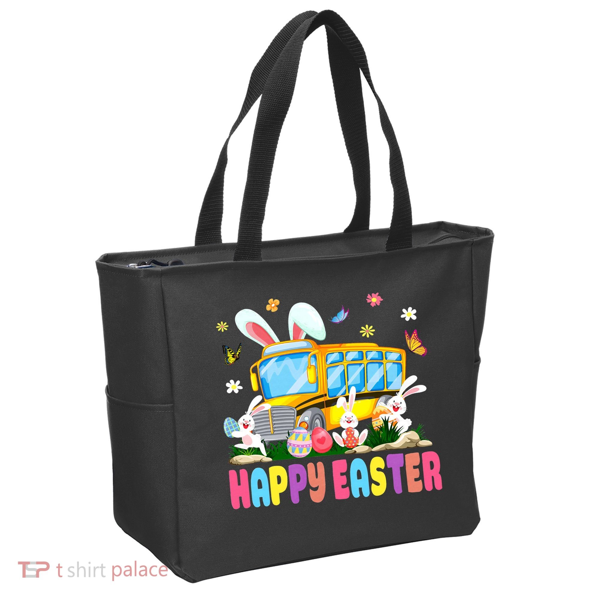 Every Bunny's Favorite School Bus Driver Happy Easter Day Tote Bag