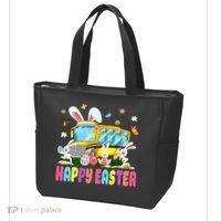 Every Bunny's Favorite School Bus Driver Happy Easter Day Tote Bag thumb 3
