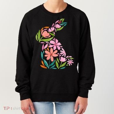 Easter Bunny Flower Holiday Women's Sweatshirt