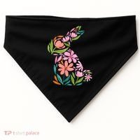 Easter Bunny Flower Holiday USA-Made Doggie Bandana thumb 0
