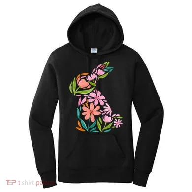 Easter Bunny Flower Holiday Women's Hoodie