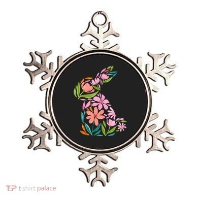 Easter Bunny Flower Holiday Ornament