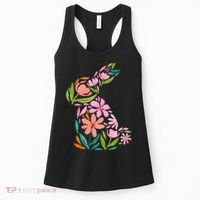 Easter Bunny Flower Holiday Women's Tank Top thumb 0