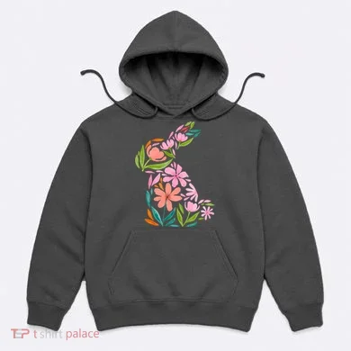 Easter Bunny Flower Holiday Hoodie