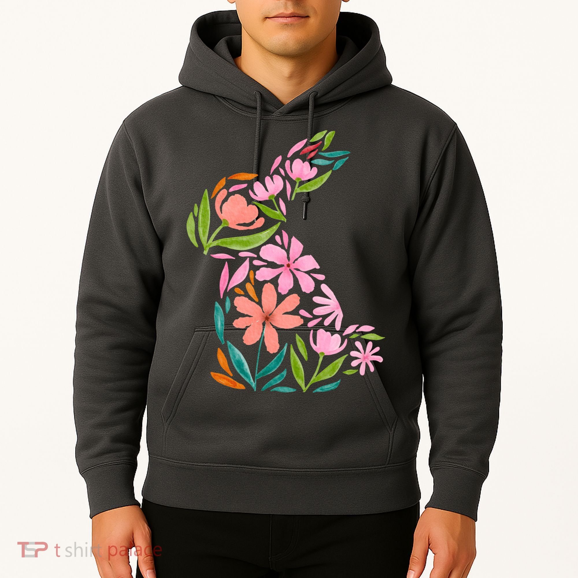 Easter Bunny Flower Holiday Hoodie