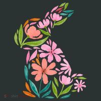 Easter Bunny Flower Holiday Sweatshirt thumb 2