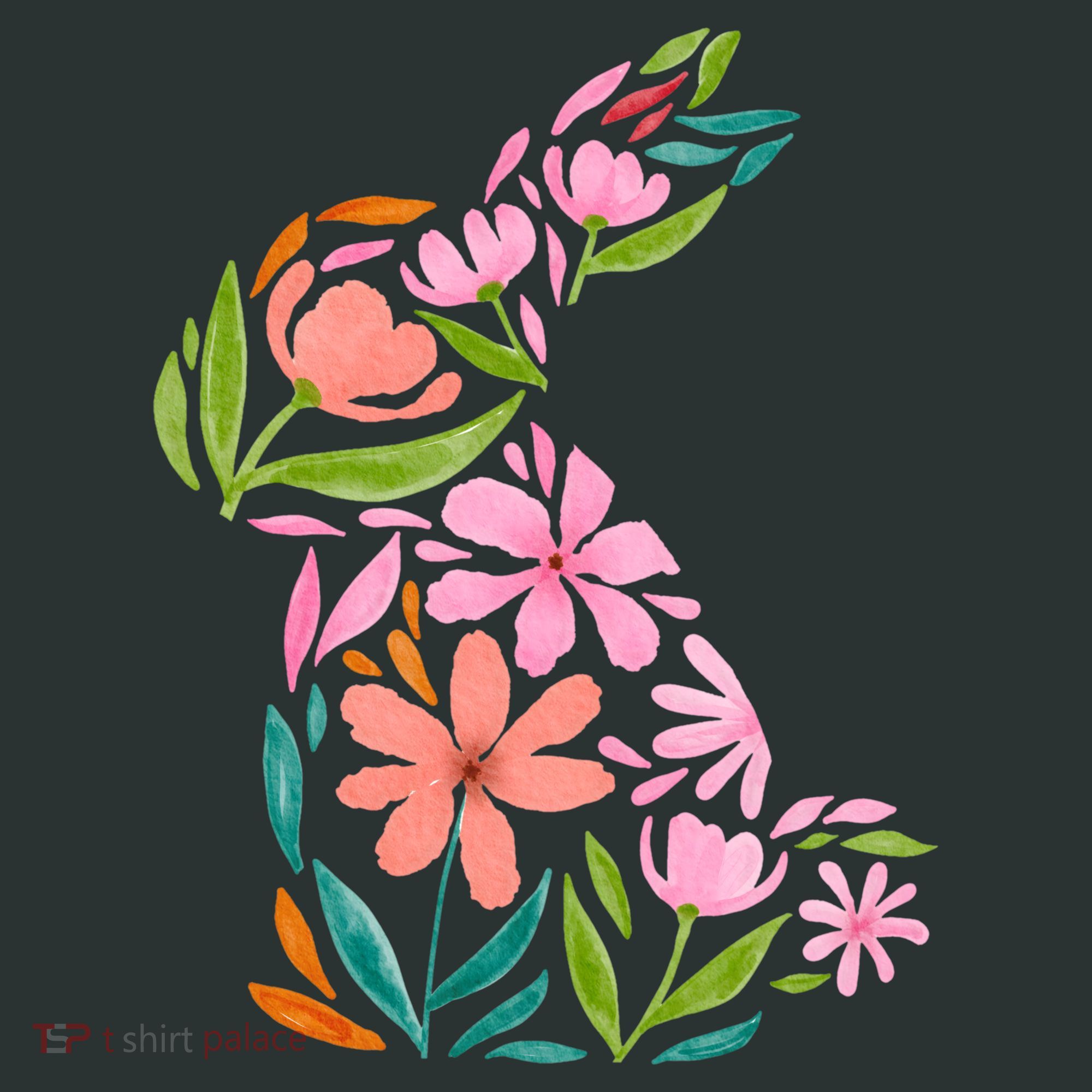 Easter Bunny Flower Holiday Sweatshirt