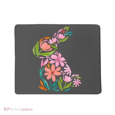 Easter Bunny Flower Holiday Mousepad