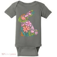 Easter Bunny Flower Holiday Baby Bodysuit thumb 0