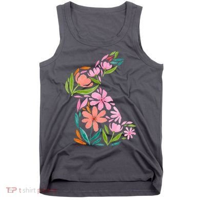Easter Bunny Flower Holiday Tank Top