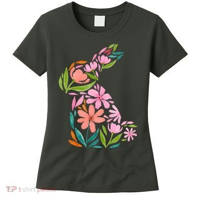 Easter Bunny Flower Holiday Women's T-Shirt