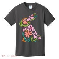 Easter Bunny Flower Holiday Kids T-Shirt thumb 0