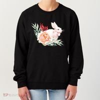 Easter Bunny Flower Spring Art Women's Sweatshirt thumb 0