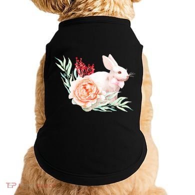 Easter Bunny Flower Spring Art Doggie Tank