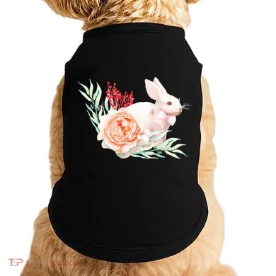 Easter Bunny Flower Spring Art Doggie Tank