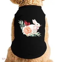 Easter Bunny Flower Spring Art Doggie Tank thumb 0