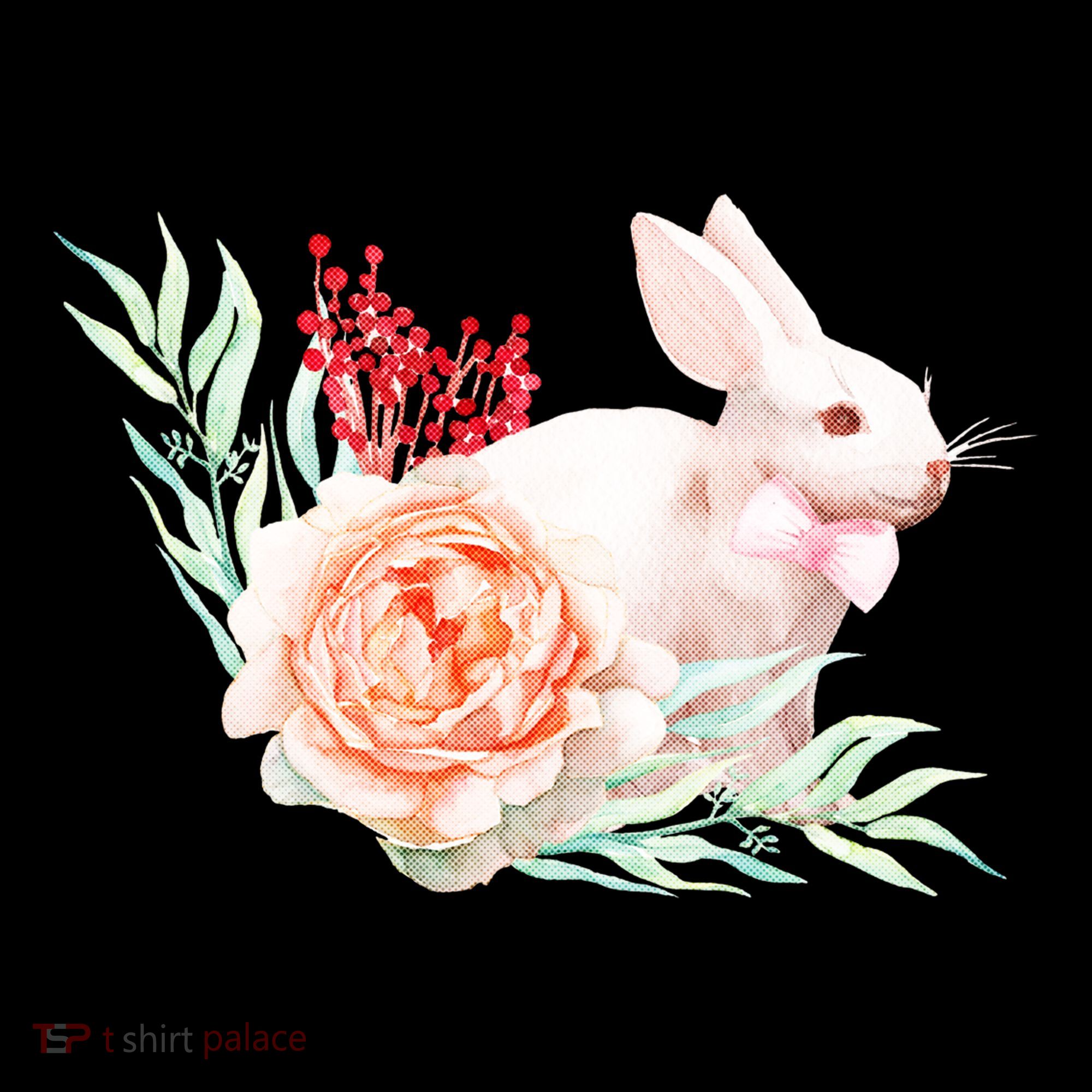 Easter Bunny Flower Spring Art Bucket Hat