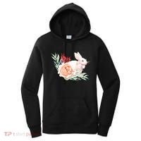 Easter Bunny Flower Spring Art Women's Hoodie thumb 0