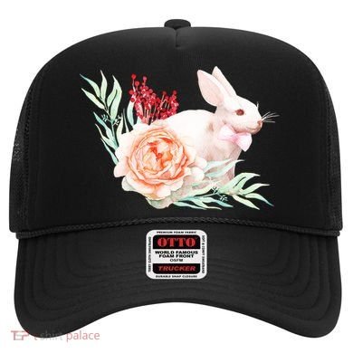 Easter Bunny Flower Spring Art Hat