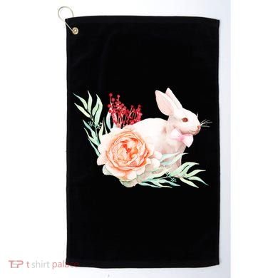 Easter Bunny Flower Spring Art Golf Towel