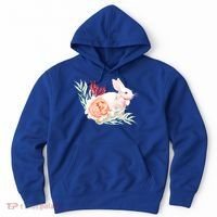 Easter Bunny Flower Spring Art Hoodie thumb 0