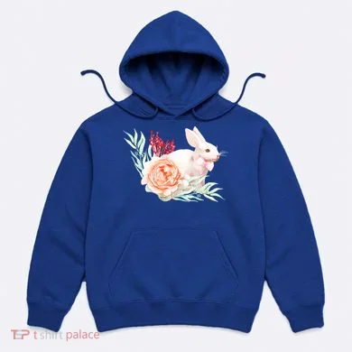 Easter Bunny Flower Spring Art Hoodie